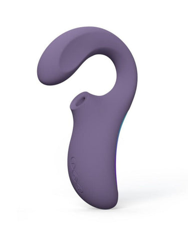 a purple object that looks like a question mark